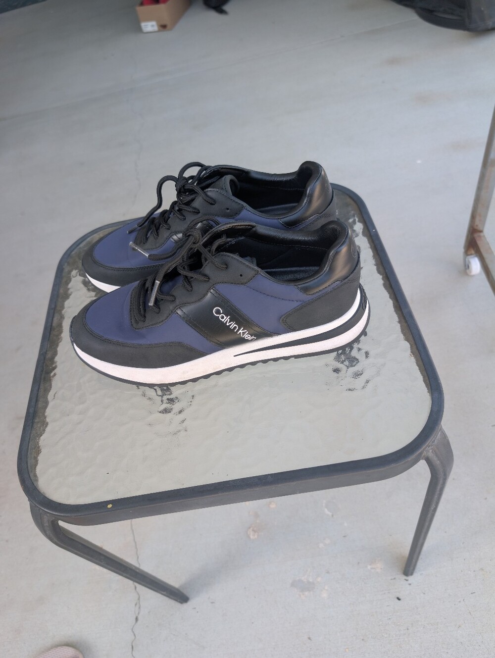 Men's Navy and Black Athletic Sneakers - Casual Comfort - Picture 3 of 7